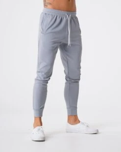 Premium Men's Performance Track Joggers with Zipper Pockets - Grey 6 Premium Men's Performance Track Joggers with Zipper Pockets - Grey -NVGTN Sportswear Shop DSC06403
