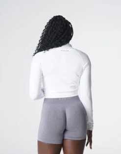 Seamless Cropped Zip Up Athletic Jacket - White 7 Seamless Cropped Zip Up Athletic Jacket - White -NVGTN Sportswear Shop DSC06409 ab05d296 8e51 4054 b8e1 9ee6ecc9222b