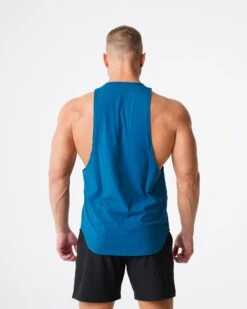 French Blue Men's Performance Muscle Tank - Pulse Edge Relaxed Fit 6 French Blue Men's Performance Muscle Tank - Pulse Edge Relaxed Fit -NVGTN Sportswear Shop DSC06472
