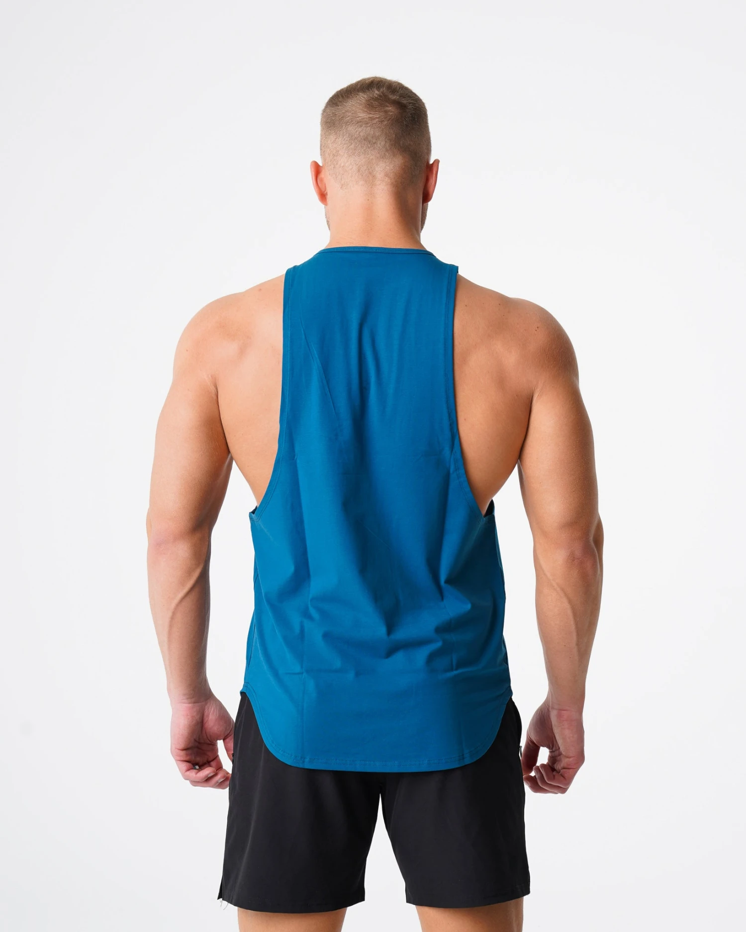 French Blue Men's Performance Muscle Tank - Pulse Edge Relaxed Fit 3 French Blue Men's Performance Muscle Tank - Pulse Edge Relaxed Fit - Image 3