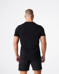 Black Pulse Fitted Tee -NVGTN Sportswear Shop DSC06523