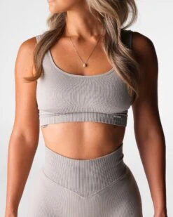 Driftwood Harmony Ribbed Seamless Bra 6 Driftwood Harmony Ribbed Seamless Bra -NVGTN Sportswear Shop DSC09086