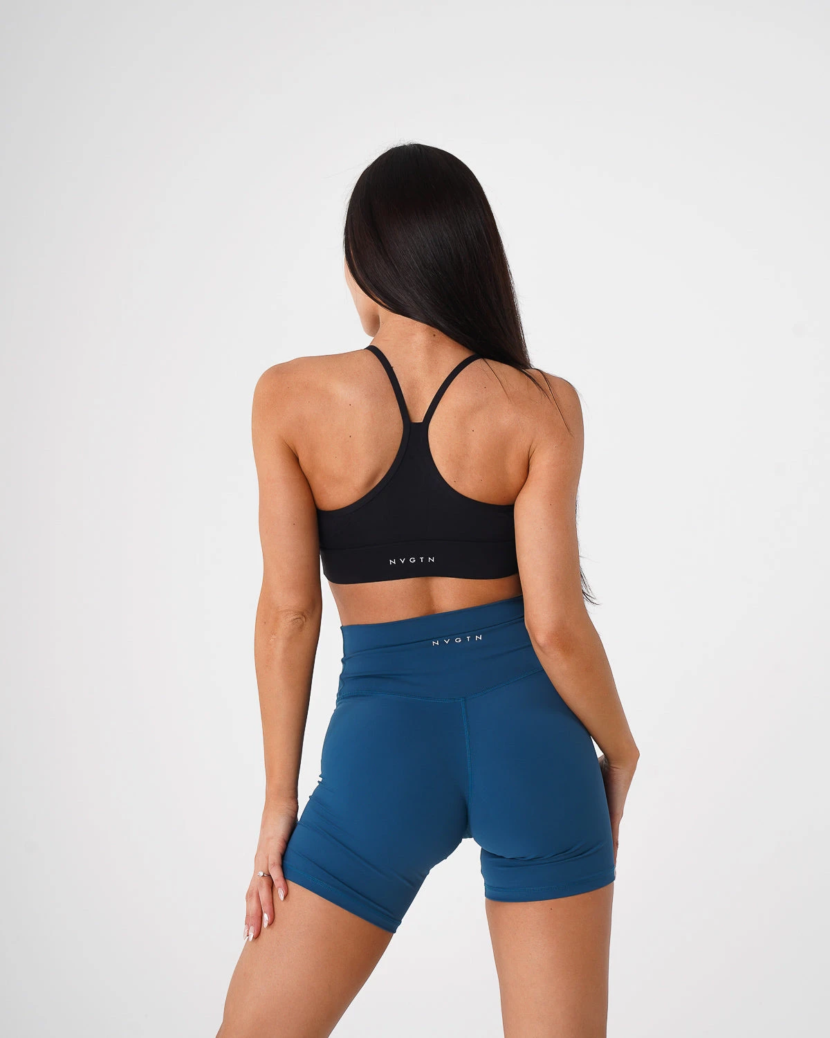 Black Oasis Strappy Sports Bra - Padded Low Impact Yoga Top 2 Black Oasis Strappy Sports Bra - Padded Low Impact Yoga Top - Image 2