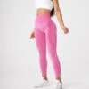 Bubble Gum Pink Contour Seamless Leggings